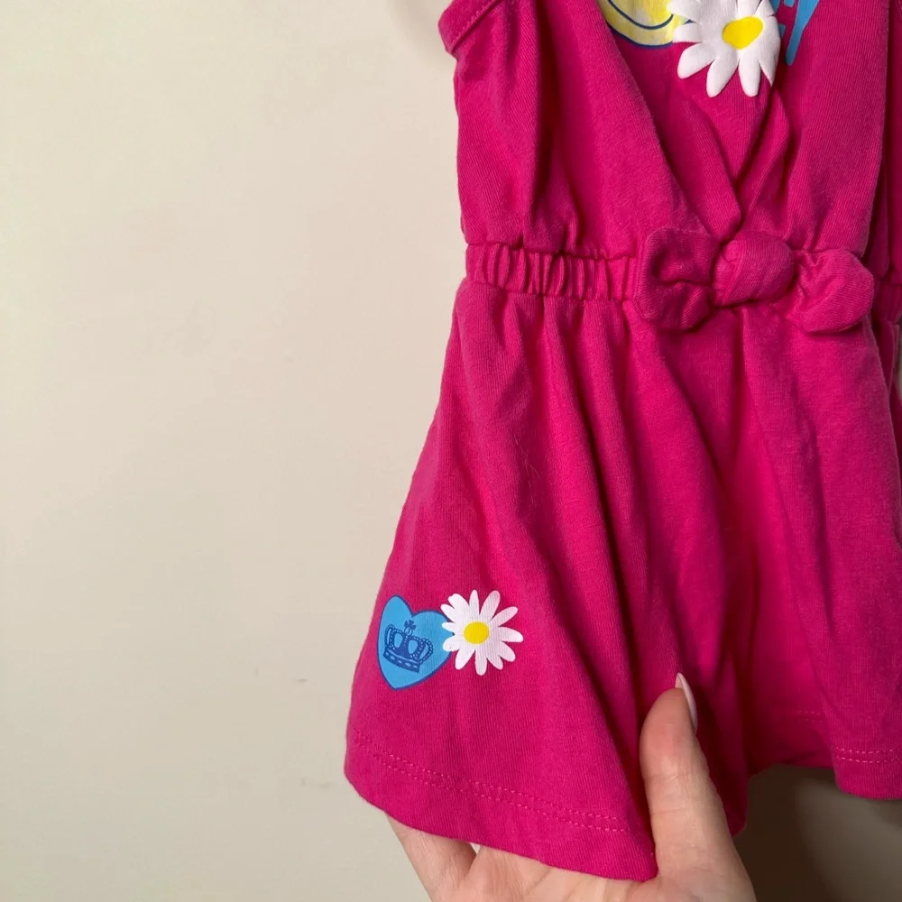 JUICY by Juicy Couture Pink Flower Baby Girls Dress 12 Months